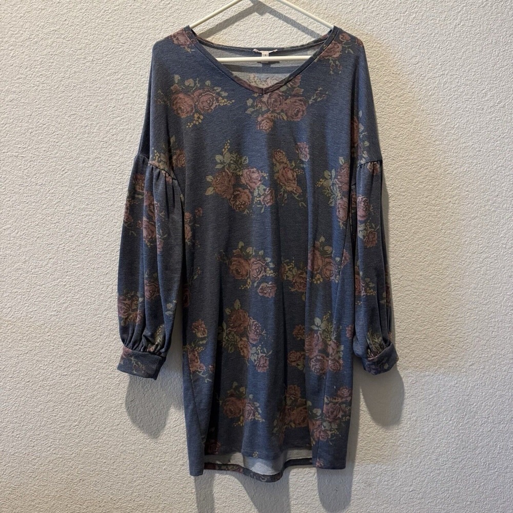 Como Vintage Long Sleeve dress Small Cotton‎ Floral